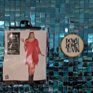 Red Devil Costume with Horns